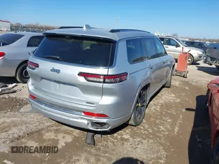 2021 Jeep Grand Cherokee Overland with VIN 1C4RJKDG4M8129163, listed as a IAAI auction lot 41475917 with 32,189 mi miles and . Bid and sale history available at DreamBid. Image 4.