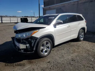 2015 Toyota Highlander Limited z VIN 5TDDKRFH3FS189505, wystawiony jako Copart lot #50663405 z przebiegiem 105 017 mil mil oraz Szkoda całkowita • Salvage title. Historia ofert i sprzedaży dostępna na DreamBid. Obrazek 1.