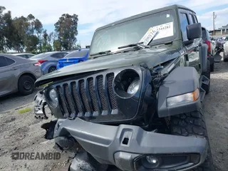 2022 Jeep Wrangler Unlimited Sport S with VIN 1C4HJXDG2NW196267, listed as a IAAI auction lot 41544282 with 18,547 mi miles. Bid and sale history available at carsss.com. Image 12.