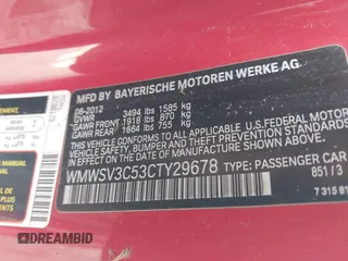 2012 MINI Hardtop S z VIN WMWSV3C53CTY29678, wystawiony jako IAAI lot #42367662 z przebiegiem 241 475 mil mil oraz . Historia ofert i sprzedaży dostępna na DreamBid. Obrazek 9.
