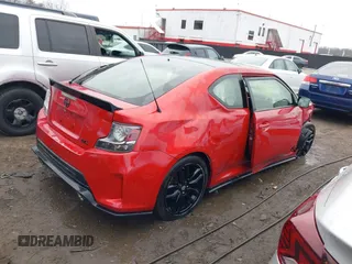 2016 Scion tC with VIN JTKJF5C76GJ025944, listed as a IAAI auction lot 41160529 with 121,495 mi miles. Bid and sale history available at carsss.com. Image 4.