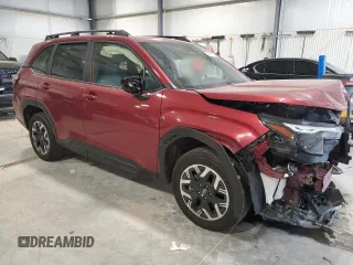 2025 Subaru Forester Premium with VIN JF2SLDDC8SH431025, listed as a Copart auction lot 54746375 with 15,502 mi miles and Salvage title. Bid and sale history available at DreamBid. Image 4.