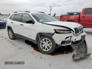 2015 Jeep Cherokee Sport with VIN 1C4PJLAB9FW632112, listed as a Copart auction lot 63265295 with 83,301 mi miles and Salvage title. Bid and sale history available at DreamBid. Image 4.