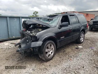 2008 Ford Expedition Limited with VIN 1FMFU20538LA10503, listed as a Copart auction lot 61029754 with Not Provided miles and Salvage Title. Bid and sale history available at DreamBid. Image 1.
