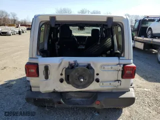 2024 Jeep Wrangler Sahara with VIN 1C4PJXEG9RW242600, listed as a Copart auction lot 49297285 with 11,391 mi miles and Salvage Title. Bid and sale history available at carsss.com. Image 6.