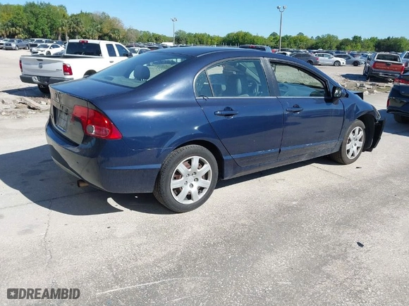 2008 Honda Civic Sdn LX with VIN 2HGFA165X8H536009, listed as a IAAI auction lot 41834036 with 1 mi miles. Bid and sale history available at carsss.com. Image 4.