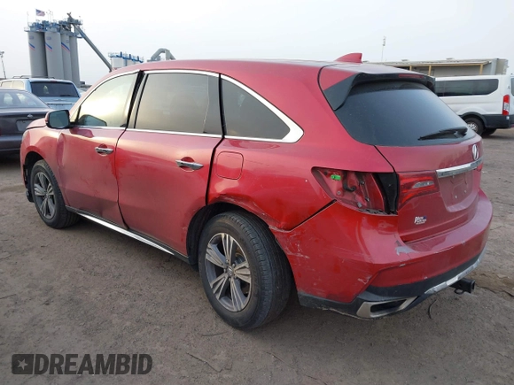 2020 Acura MDX with VIN 5J8YD4H31LL049113, listed as a IAAI auction lot 41315149 with 39,030 mi miles. Bid and sale history available at carsss.com. Image 3.