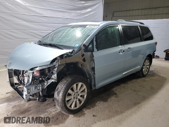 2017 Toyota Sienna XLE с VIN 5TDDZ3DC3HS178281, выставлен на аукционе Copart как лот 56352905 с пробегом 109 156 миль миль и Списание • Salvage title. История ставок и продаж доступна на DreamBid. Изображение 1.
