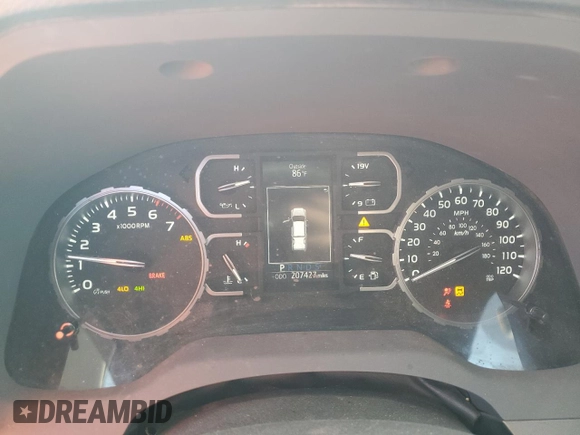 2018 Toyota Tundra 4WD Truck SR with VIN 5TFCW5F15JX023484, listed as a Copart auction lot 50343445 with 207,427 mi miles and Salvage Title. Bid and sale history available at carsss.com. Image 9.