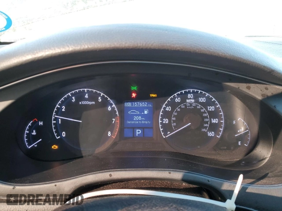2013 Hyundai Genesis 3.8L with VIN KMHGC4DD0DU227354, listed as a Copart auction lot 46802225 with 157,652 mi miles and Salvage Title. Bid and sale history available at carsss.com. Image 9.
