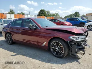 2023 BMW 5 Series 540i xDrive with VIN WBA73BJ08PCL79738, listed as a Copart auction lot 65047344 with 16,280 mi miles and Non Repairable. Bid and sale history available at carsss.com. Image 4.