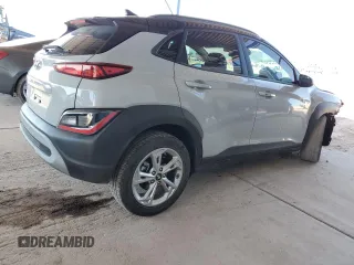 2022 Hyundai Kona SEL with VIN KM8K62AB0NU881216, listed as a Copart auction lot 54007965 with 57,575 mi miles and Salvage Title. Bid and sale history available at carsss.com. Image 3.