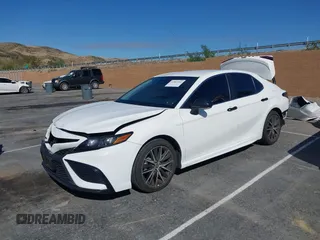 2023 Toyota Camry SE with VIN 4T1G11AK9PU151144, listed as a IAAI auction lot 41807252 with 26,666 mi miles. Bid and sale history available at carsss.com. Image 2.