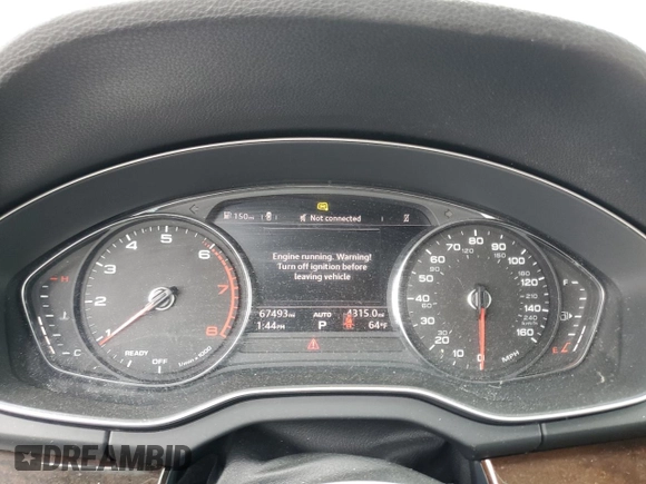 2019 Audi Q5 Premium with VIN WA1ANAFYXK2133164, listed as a Copart auction lot 49830095 with 67,493 mi miles and Salvage Title. Bid and sale history available at carsss.com. Image 9.