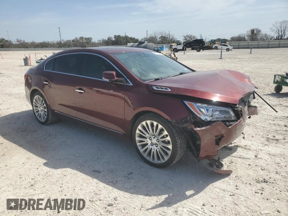 2015 Buick LaCrosse Premium II with VIN 1G4GF5G36FF253576, listed as a Copart auction lot 48035405 with 125,285 mi miles and Salvage Title. Bid and sale history available at DreamBid. Image 4.