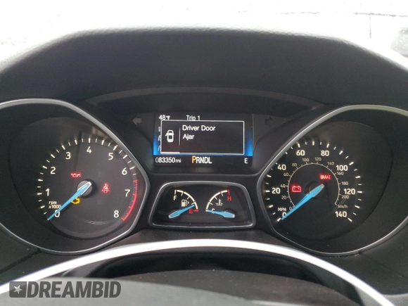 2018 Ford Focus SE with VIN 1FADP3F27JL218434, listed as a Copart auction lot 48356735 with 83,350 mi miles and Salvage Title. Bid and sale history available at carsss.com. Image 9.
