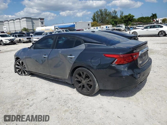 2017 Nissan Maxima SV with VIN 1N4AA6AP9HC372632, listed as a Copart auction lot 52605605 with 124,559 mi miles and Clean Title. Bid and sale history available at carsss.com. Image 2.