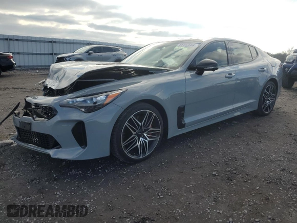 2022 Kia Stinger GT2 with VIN KNAE55LC2N6120216, listed as a Copart auction lot 85452554 with 23,896 mi miles and Salvage Title. Bid and sale history available at DreamBid. Image 1.