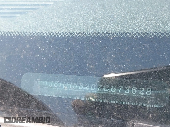 2007 Jeep Commander Limited with VIN 1J8HH58207C673628, listed as a IAAI auction lot 42731990 with 115,623 mi miles and . Bid and sale history available at DreamBid. Image 9.