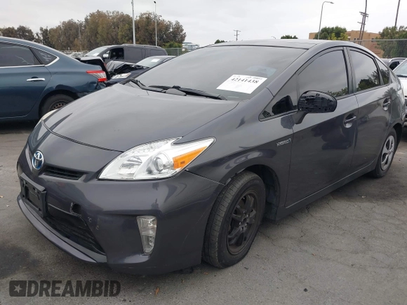 2013 Toyota Prius One with VIN JTDKN3DU9D1630396, listed as a IAAI auction lot 42141438 with 96,295 mi miles. Bid and sale history available at carsss.com. Image 2.
