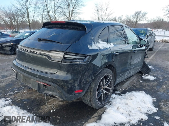 2023 Porsche Macan with VIN WP1AA2A56PLB06547, listed as a IAAI auction lot 41373417 with 25,267 mi miles. Bid and sale history available at carsss.com. Image 4.