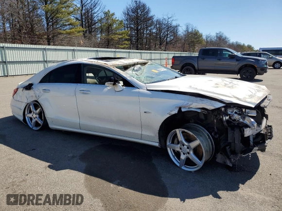 2012 Mercedes-Benz CLS 550 with VIN WDDLJ7DB0CA051341, listed as a Copart auction lot 50419345 with 202,096 mi miles and Non repairable. Bid and sale history available at DreamBid. Image 4.