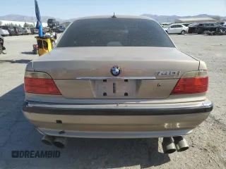 2001 BMW 7 Series 740i with VIN WBAGG83401DN83796, listed as a Copart auction lot 61862025 with Not provided miles and Salvage title. Bid and sale history available at DreamBid. Image 6.