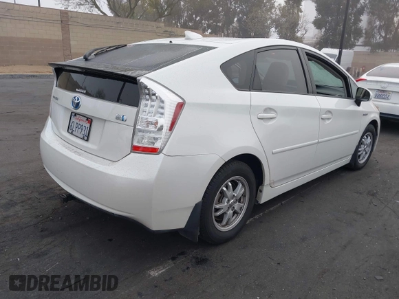 2010 Toyota Prius II with VIN JTDKN3DU9A0121927, listed as a IAAI auction lot 42085463 with 170,750 mi miles. Bid and sale history available at carsss.com. Image 4.