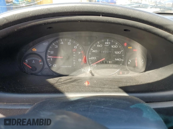 2000 Acura Integra LS with VIN JH4DC4453YS014754, listed as a Copart auction lot 61295265 with 135,573 mi miles and Salvage title. Bid and sale history available at DreamBid. Image 9.