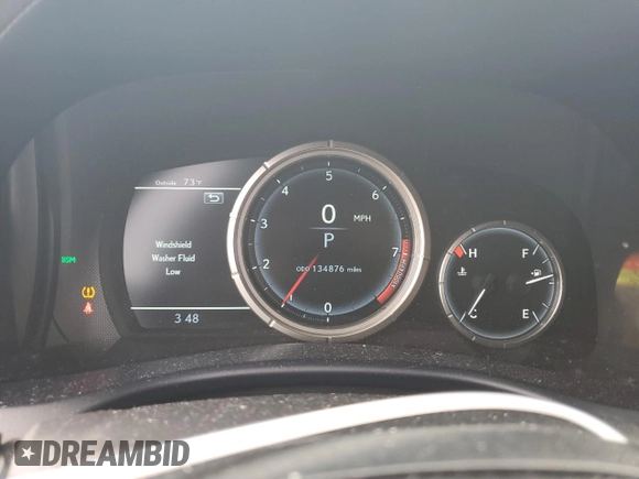2016 Lexus GS 350 with VIN JTHCZ1BL9GA002297, listed as a Copart auction lot 52573194 with 134,876 mi miles and Salvage Title. Bid and sale history available at carsss.com. Image 9.