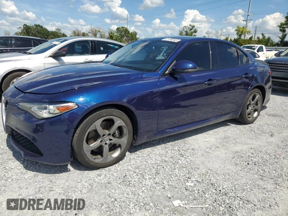 2018 Alfa Romeo Giulia with VIN ZARFAEDN9J7564125, listed as a Copart auction lot 61199245 with 89,922 mi miles and Clean title. Bid and sale history available at DreamBid. Image 1.