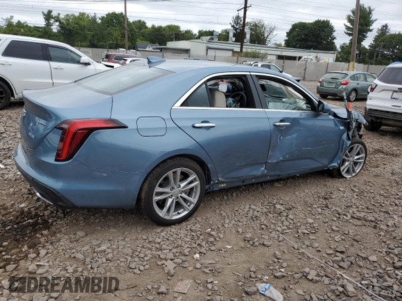 2024 Cadillac CT4 Luxury with VIN 1G6DK5RK5R0118896, listed as a Copart auction lot 69321294 with Not Provided miles and Salvage Title. Bid and sale history available at carsss.com. Image 3.