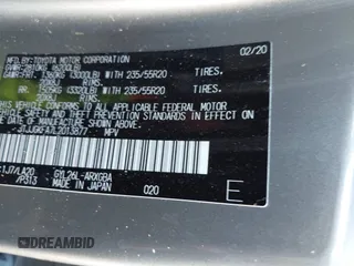 2020 Lexus RX with VIN JTJJGKFA7L2013877, listed as a IAAI auction lot 40678497 with 67,271 mi miles. Bid and sale history available at carsss.com. Image 9.