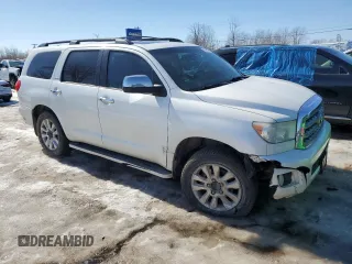 2012 Toyota Sequoia Platinum with VIN 5TDDY5G17CS055231, listed as a Copart auction lot 47800455 with 209,925 mi miles and Salvage Title. Bid and sale history available at carsss.com. Image 4.