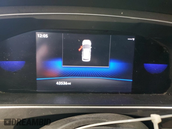 2022 Volkswagen Tiguan SE with VIN 3VV2B7AX2NM039833, listed as a Copart auction lot 66124675 with 43,536 mi miles and Clean title. Bid and sale history available at DreamBid. Image 9.