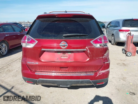 2016 Nissan Rogue S with VIN KNMAT2MT0GP629321, listed as a IAAI auction lot 41328586 with 192,994 mi miles and . Bid and sale history available at DreamBid. Image 16.