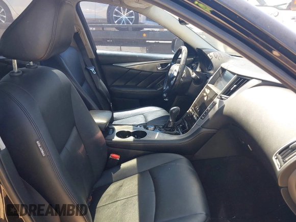 2015 Infiniti Q50 Sport with VIN JN1BV7AR2FM410593, listed as a IAAI auction lot 42346780 with 157,027 mi miles and . Bid and sale history available at DreamBid. Image 5.