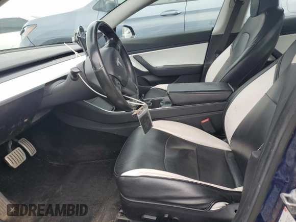 2018 Tesla Model 3 Long Range Battery with VIN 5YJ3E1EB2JF074148, listed as a Copart auction lot 50424975 with 93,822 mi miles and Salvage Title. Bid and sale history available at DreamBid. Image 7.