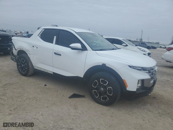 2022 Hyundai Santa Cruz SEL with VIN 5NTJB4AE6NH025545, listed as a Copart auction lot 89257935 with 34,629 mi miles and Salvage Title. Bid and sale history available at carsss.com. Image 4.