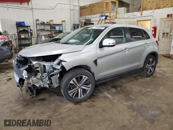2020 Mitsubishi Outlander Sport ES 2.0 with VIN JA4AR3AU1LU024649, listed as a Copart auction lot 54985005 with 83,859 mi miles and Salvage Title. Bid and sale history available at carsss.com. Image 1.