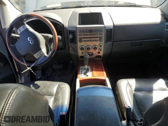 2005 Infiniti QX56 with VIN 5N3AA08CX5N808563, listed as a Copart auction lot 69143404 with 0 mi miles and Clean Title. Bid and sale history available at carsss.com. Image 8.