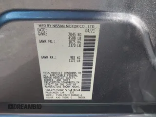 2021 Nissan LEAF SV with VIN 1N4AZ1CV0MC554964, listed as a IAAI auction lot 41649673 with 24,605 mi miles and . Bid and sale history available at DreamBid. Image 9.