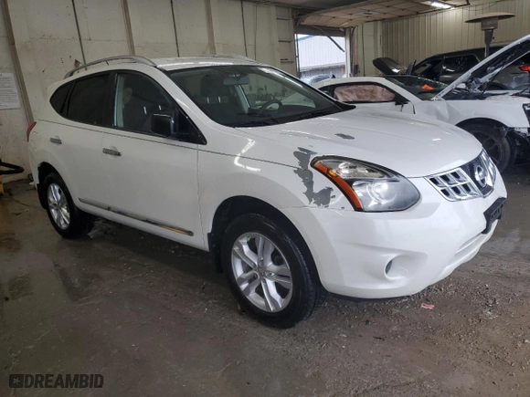 2015 Nissan Rogue Select S with VIN JN8AS5MT8FW661690, listed as a Copart auction lot 44964625 with 166,377 mi miles and Salvage Title. Bid and sale history available at carsss.com. Image 4.