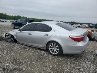 2007 Lexus LS 460 with VIN JTHBL46F375033685, listed as a Copart auction lot 59628124 with 0 mi miles and Salvage Title. Bid and sale history available at carsss.com. Image 2.