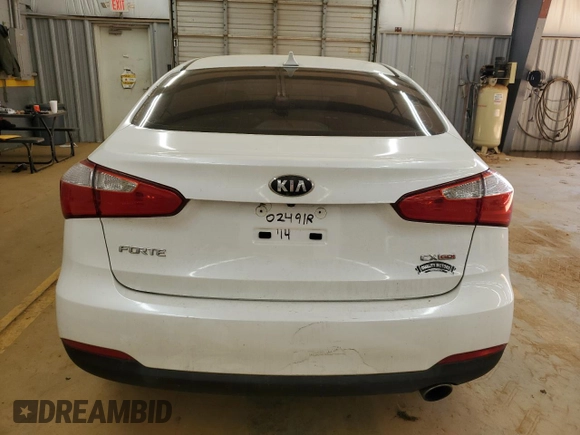 2014 Kia Forte EX with VIN KNAFX4A88E5051951, listed as a Copart auction lot 46522115 with Not Provided miles and Salvage Title. Bid and sale history available at carsss.com. Image 6.