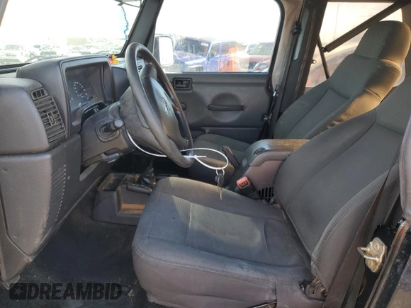 2006 Jeep Wrangler SE with VIN 1J4FA291X6P755424, listed as a Copart auction lot 42643265 with 158,947 mi miles and Clean Title. Bid and sale history available at carsss.com. Image 7.