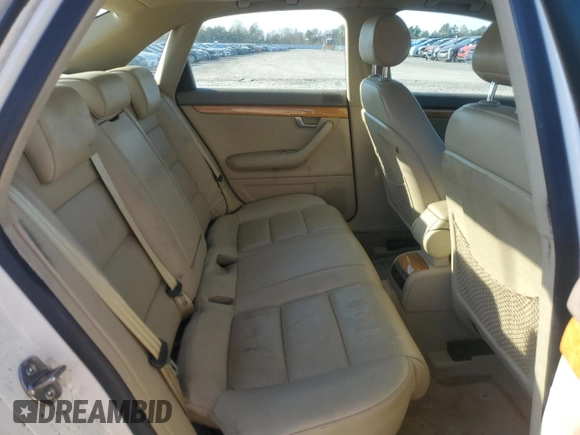 2005 Audi A4 2.0T with VIN WAUDF68E45A475264, listed as a Copart auction lot 80887284 with 274,763 mi miles and Clean Title. Bid and sale history available at carsss.com. Image 10.