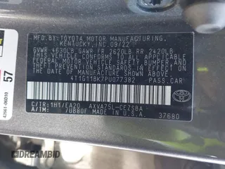 2023 Toyota Camry SE z VIN 4T1G11BK7PU077382, wystawiony jako IAAI lot #41785765 z przebiegiem 34 953 mil mil oraz . Historia ofert i sprzedaży dostępna na DreamBid. Obrazek 9.