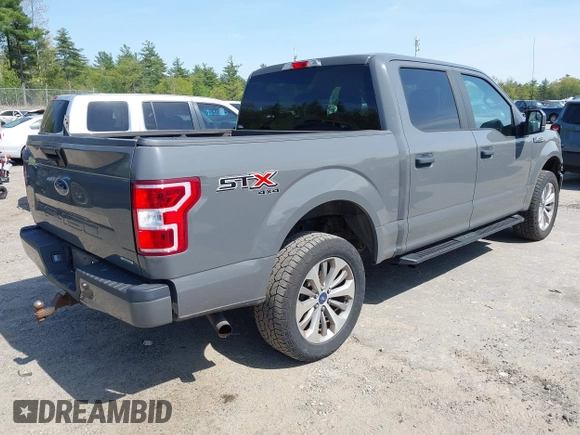 2018 Ford F-150 XL with VIN 1FTEW1EP6JFE00496, listed as a IAAI auction lot 42247235 with 76,858 mi miles and . Bid and sale history available at DreamBid. Image 4.