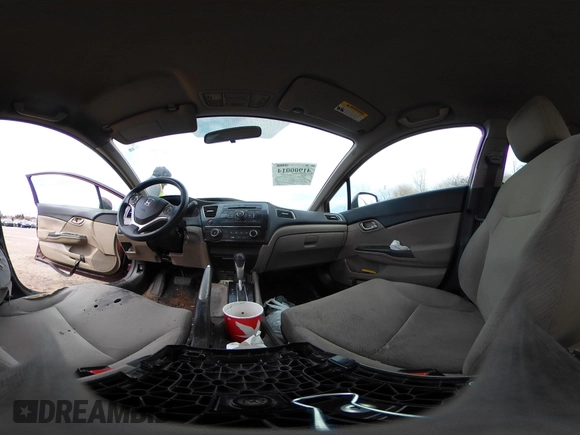 2013 Honda Civic LX with VIN 19XFB2F51DE268944, listed as a IAAI auction lot 41900014 with 168,348 mi miles and . Bid and sale history available at DreamBid. Image 19.